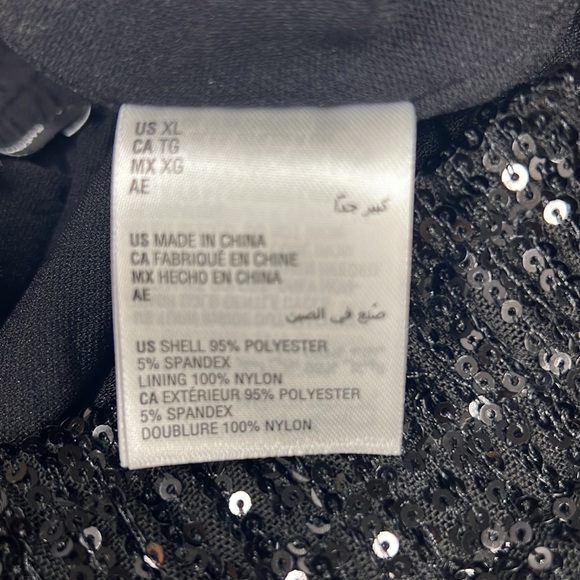 INC International‎ Concepts Black Sequin Cargo Joggers Sz XL - Picture 7 of 7